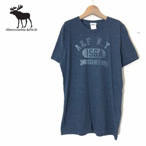 1H538-F◆ Abercrombie＆Fitch アバクロンビーアンドフィッチ 半袖Tシャツ カットソー ロゴプリント ◆ sizeS コットン ポリエステル 古着