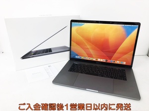 【1円】MacBook Pro 15-inch, 2018 Ventura13.2.1 i7@2.6Ghz メモリ16GB SSD512GB 無線 充放電366正常 動作確認済 D06-098jy/G4