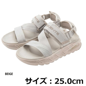 ★SALE★【定価11,000円】DESCENTE デサント サンダル (SM123END31 BEIGE 25cm) エナザイト カーム 新品値札付【DESCENTE正規商品】 