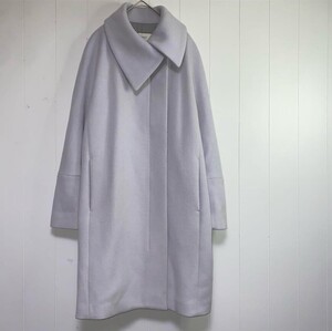 DES PRES/トゥモローランド　カシミヤ混　ウールコート　シルバーグレー