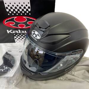 【未使用品】 OGK KABUTO オージーケーカブト フルフェイスヘルメット SHUMA FLATBLACK 黒系 ブラック系 Sサイズ 8649-120