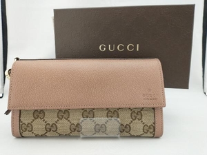 GUCCI 財布　長財布　ブリー　BREE　GGキャンバス