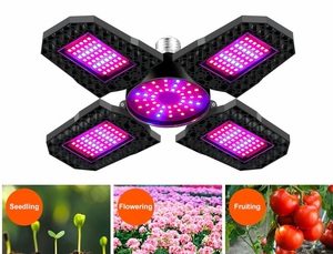 新品未使用 植物育成用 LEDライト SMD2835 240個搭載 E26/27 グローランプ 折り畳み 省エネ 成長促進 照明 赤　青