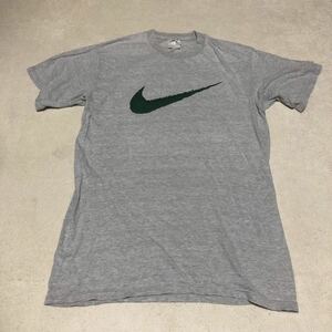 90s NIKE ナイキ Tシャツ ロゴ 半袖Tシャツ グレー トップス プリント MADE IN USA アメリカ製 vintage ヴィンテージ