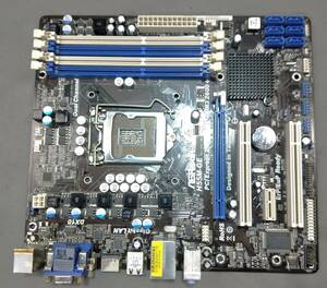 【中古パーツ】BIOS確認のみ、ASROCK H55M-GE マザーボード　ＩＯパネル LGA1156 ■MB5032