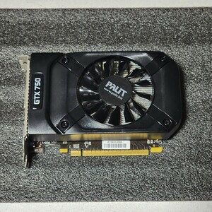 PALIT GEFORCE GTX750 STORMX 1GB GDDR5 補助電源不要 動作確認済み PCパーツ グラフィックカード PCIExpress