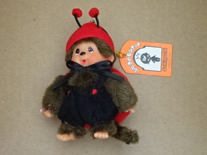 セキグチ ふた子のモンチッチ モンチッチ キーチェーン てんとう虫 レッド MONCHHICHI Sekiguchi Key Chain Ladybug