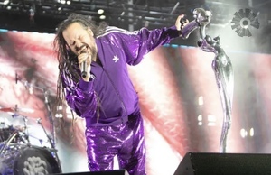 US L (JP 2XL) Adidas KoRn スパンコール トラックジャケット トラックパンツ セットアップ Purple Sequin Tracksuit Track Jacket Pants