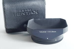 plnyeA002『Super Takumar 28mm F3.5 SMC Takumar 28mm F3.5 ペンタックス 金属製角型レンズフード