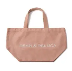 DEAN＆DELUCA☆レアロゴラメ入り 内ポケ付　トート　　S コーラルピンク