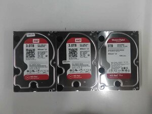 HDD 3TB　3.5インチ　SATA　3台セット WD RED WD30EFRX