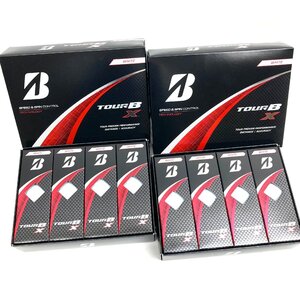 e) BRIDGESTONE ブリヂストン ゴルフボール TOUR B X B4WXJ 1ダース(12球) x 2箱セット ホワイト GOLF 開封済み未使用品②