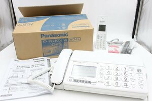 【行董】Panasonic パナソニック KX-PD215DL パーソナルファクス 電話機 子機 FAX ファックス 取扱説明書 元箱付き AZ555BOT34