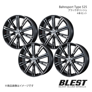 Bahnsport Type 525 CX-7 ER3P アルミホイール 4本セット 【19×7.5J 5-114.3 +53 ブラックポリッシュ】