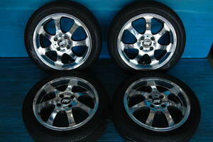 (2423)6 RAYS ITC SPORT SEBRING 5.5J-15インチ +45 165/55R15 4本セット