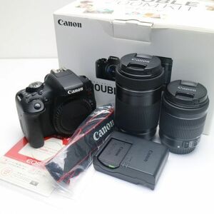 美品 EOS Kiss X8i ダブルズームキット ブラック 即日発送 一眼レフ Canon 本体 あすつく 土日祝発送OK