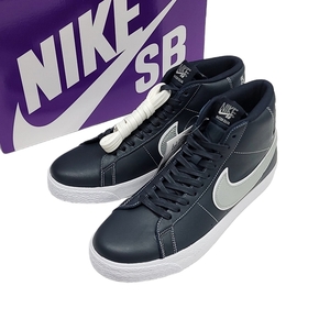 WC323 NIKE SB ナイキ Mason Silva メイソンシルヴァ ZOOM BLAZER MID QS ズーム ブレーザー ミッド DZ7260-400 27.5cm ネイビー 未使用