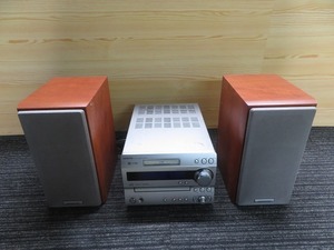 ONKYO　オンキョー CD/MDチューナーアンプ　FR-N7　スピーカー KENWOOD　LS-UDA77-M◎動作品