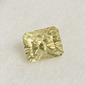 大粒 イエロートルマリン ルース 1.83ct コンケーブカット