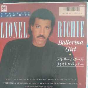 ライオネル　リッチー　lionel richie バレリーナ　ガール　ballerina girl 87年　ep 7inch ブラコン　AOR ソウル　soul モータウン 