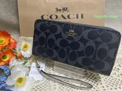 COACH 長財布 コーチ 財布 シグネチャー アコーディオン ラウンドファスナー ロング ジップ アラウンド ウォレット プレゼント クリスマス  ストラップ付 贈り物   財布 レディース 新品未使用03