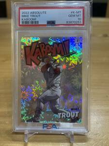 PSA10 2022 PANINI Absolute Mike Trout KABOOM! SSP ケースヒット トラウト 大谷翔平 エンゼルス