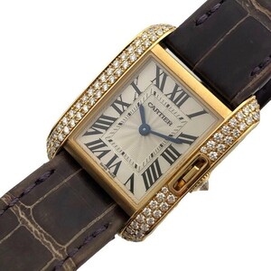 カルティエ Cartier タンク　アングレーズ　SM WT100014 K18YG 腕時計 レディース 中古