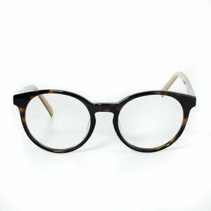 良品 Ermenegildo Zegna エルメネジルドゼニア セルフレーム べっ甲柄 眼鏡 アイウェア EZ5024F-056 52□20-150 ブラウン J0203