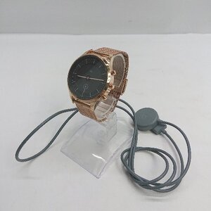 ◇ Θ ◎ SKAGEN 動作未確認 2針 スマートウォッチ ゴールド系 レディース メンズ E