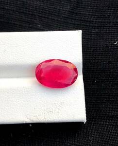 ルベライト トルマリン 宝石 5.45 カラット。 Rubelite Tourmaline Gemstone 5.45 Ct.