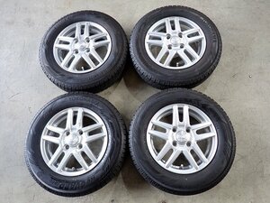 YS8975【送料無料145/80R13】モコ MRワゴン タント スペーシア NーBOXなどに 中古スタッドレス ★13×4J 100/4H ET42★