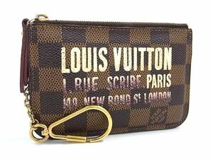 1円 LOUIS VUITTON ルイヴィトン N63094 ダミエ ポシェット クレ コインケース コインパース 小銭入れ ブラウン系 AY8066