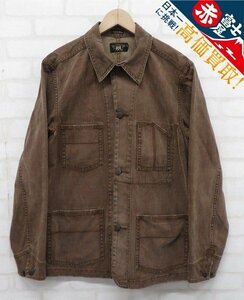 8T3099/RRL ブラウンダックカバーオール ジャケット ダブルアールエル