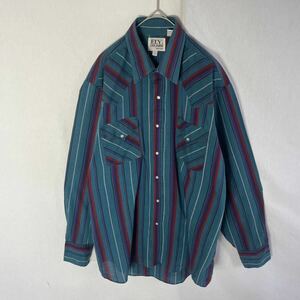 ELY CATTLEMAN 長袖ウエスタンシャツ　古着　161/2 スリランカ