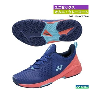 【SHTS3WGC(566) 25.0】YONEX(ヨネックス) テニスシューズ　パワークッション ソニケージ3ワイドGC　ディープブルー　新品未使用