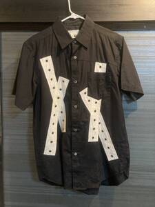 Ganryu COMME des GARCONS Patchwork Shirt / M / Size M / Black / ガンリュウ コムデギャルソン　パッチワークシャツ