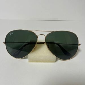 M 【売り切り】 Ray-Ban◆サングラス/ティアドロップ/メタル/GLD/メンズ/RB3025