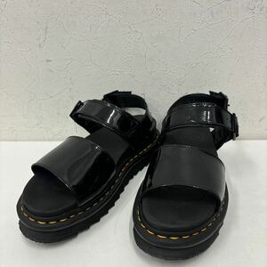 ⑳Dr.Martens サンダル ドクターマーチン UK6 黒 ブラック black エナメル VOSS