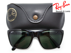 希少Vintage B&L RayBan Cats 3000 エボニG15 ブラック USAボシュロムBLキャッツ あぶない刑事ユージ愛用サングラス柴田恭兵 着用モデル黒