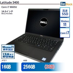 中古 ノートパソコン Dell デル 14インチ Latitude 5400 5400 Core i5 メモリ：8GB SSD搭載 6ヶ月保証