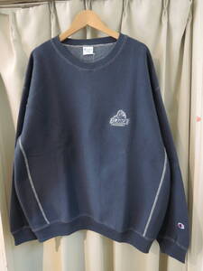 X-LARGE エクストララージ XLARGE×CHAMPION REVERSE WEAVE OVERDYE CREWNECK SWEAT Champion チャンピオン 紺 XL 人気 値下げ！ラスト1点