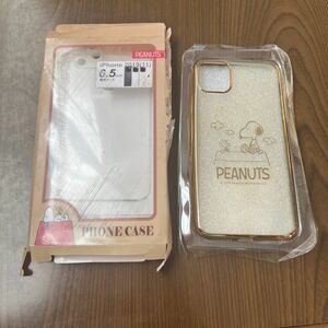 602p0907☆ スヌーピー iPhone11 Pro Max(6.5) 用 クリア アイフォン用 ケース(ゴールド) [並行輸入品]