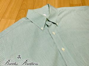 Brooks Brothers ブルックス・ブラザーズ 半袖ボタンダウンシャツ コットン100% Lサイズ(Mサイズ表記)