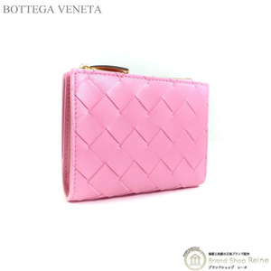 ボッテガ ヴェネタ （BOTTEGA VENETA） イントレチャート スモール 二つ折り ファスナーウォレット 財布 742330 リボン（新品）