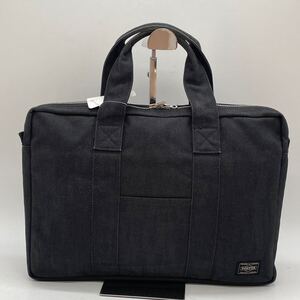 ★BN2929● PORTER SMOKY ポーター スモーキー ブリーフケース ビジネスバッグ 592-07506 ブラック 状態良好