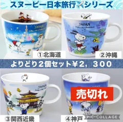 SNOOPYã‚¹ãƒŒãƒ¼ãƒ”ãƒ¼æ—¥æœ¬æ—…è¡Œâœˆï¸�ä¸–ç•Œæ—…è¡Œâœˆï¸�ç•ªå¤–ç·¨ãƒ�ã‚°ã‚«ãƒƒãƒ—ã‚ˆã‚Šã�©ã‚Šï¼’ç‚¹ã‚»ãƒƒãƒˆ