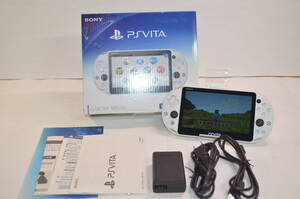 ★美品 保護フィルム貼付け 動作良好★Vita 本体 pch-2000 グレイシャーホワイト★PlayStation ヴィータ ビータ★