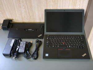 Lenovo　ThinkPad　X260　TYPE:20F5-A10AJP (Core i5-6200U/8GB/256GB SSD/12.5inch/Windows 10 Pro/Office)　Ultra Dock付　動作確認済