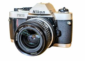 一眼レフカメラ 初心者 中古 一眼レフ Nikon FM10 NIKKOR 28mm F3.5レンズセット修理稼働品【中古】