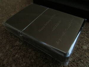 ZIPPO 『スタンダード レギュラーサイズ ブラックアイス』2012年3月製造 個人メッセージ付き オイルライター ジッポー 廃版激レア 未使用品